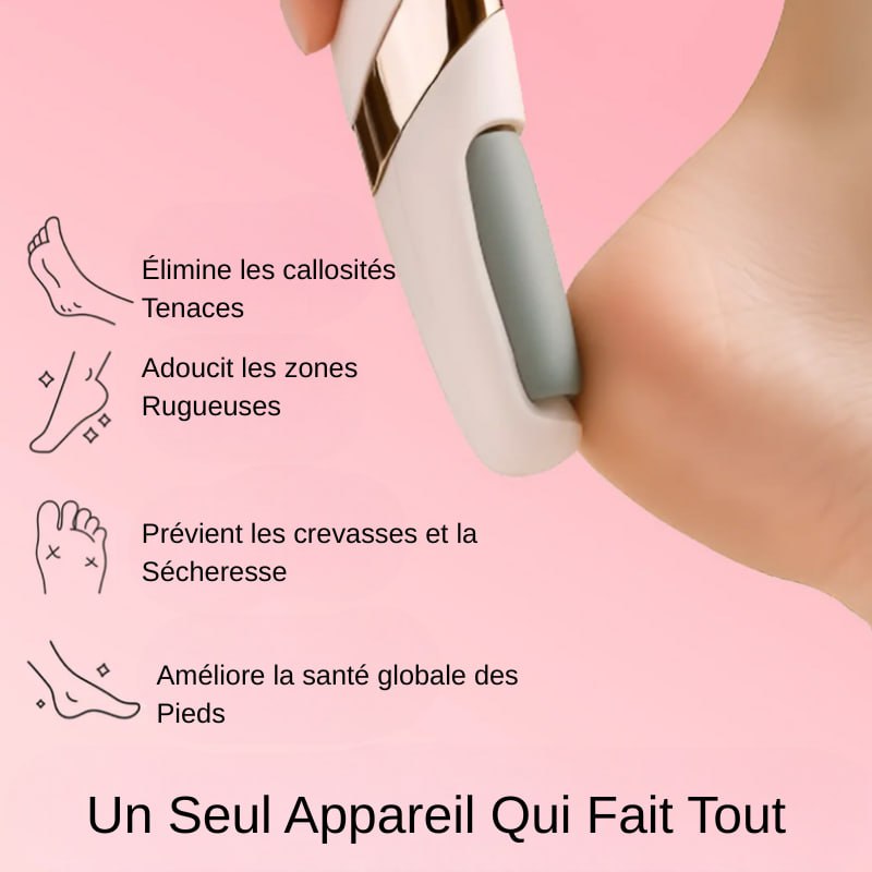 Easyheels – Exfoliant pour les pieds & Éliminateur de callosités