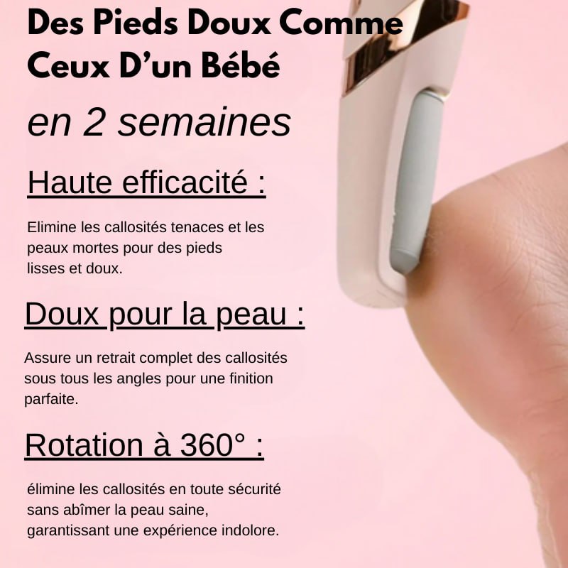 Easyheels – Exfoliant pour les pieds & Éliminateur de callosités