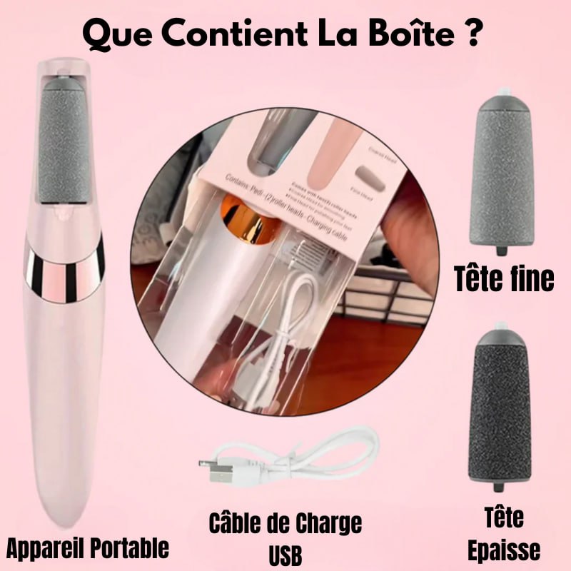 Easyheels – Exfoliant pour les pieds & Éliminateur de callosités